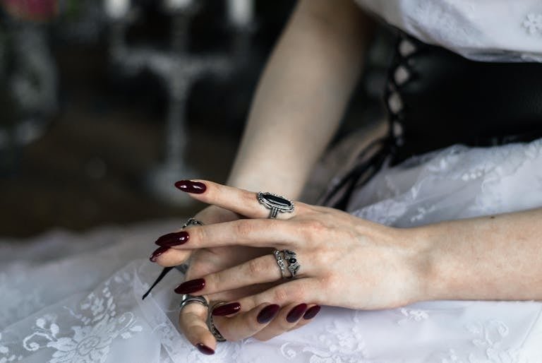25 stunning lace nail ideas for 2026 - bridal and gothic lace manicure inspiration
