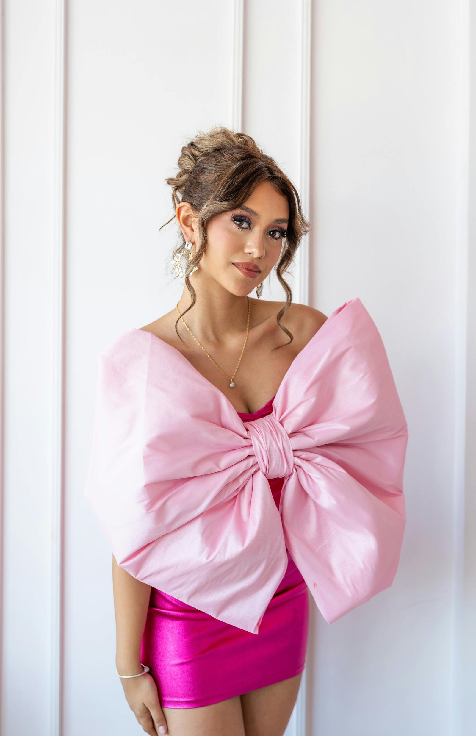 Coquette bow nail inspiration — elegant pink bow aesthetic for 2026 feminine manicure ideas